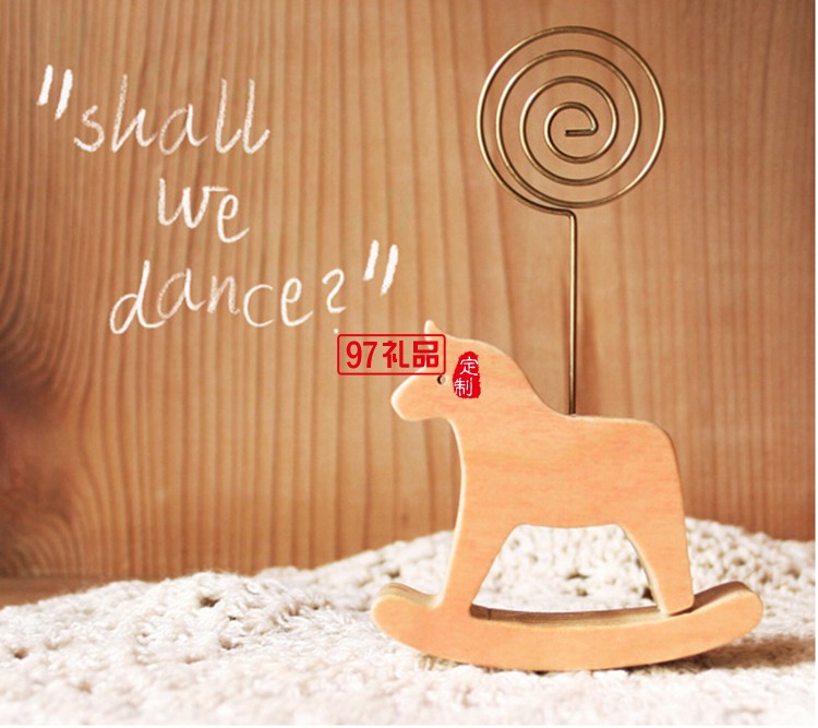 木質(zhì)動物留言夾