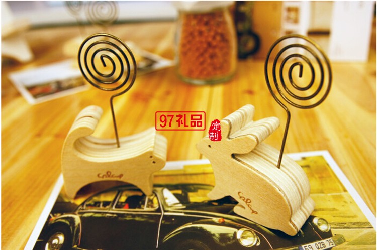 木質(zhì)動物留言夾