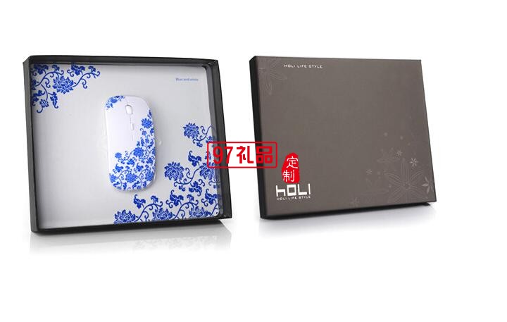 南孚電訊定制logo  無線鼠標鼠標墊商務(wù)兩件套