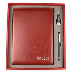 商務(wù)定制筆+本子+U盤 辦公套裝  麗馳電動定制案例