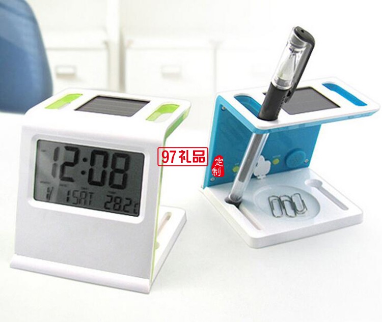 太陽能鬧鐘 創(chuàng)意可愛時(shí)鐘