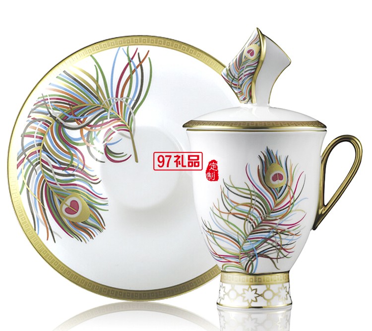 高檔精致咖啡杯精選禮品太陽(yáng)花杯碟套裝