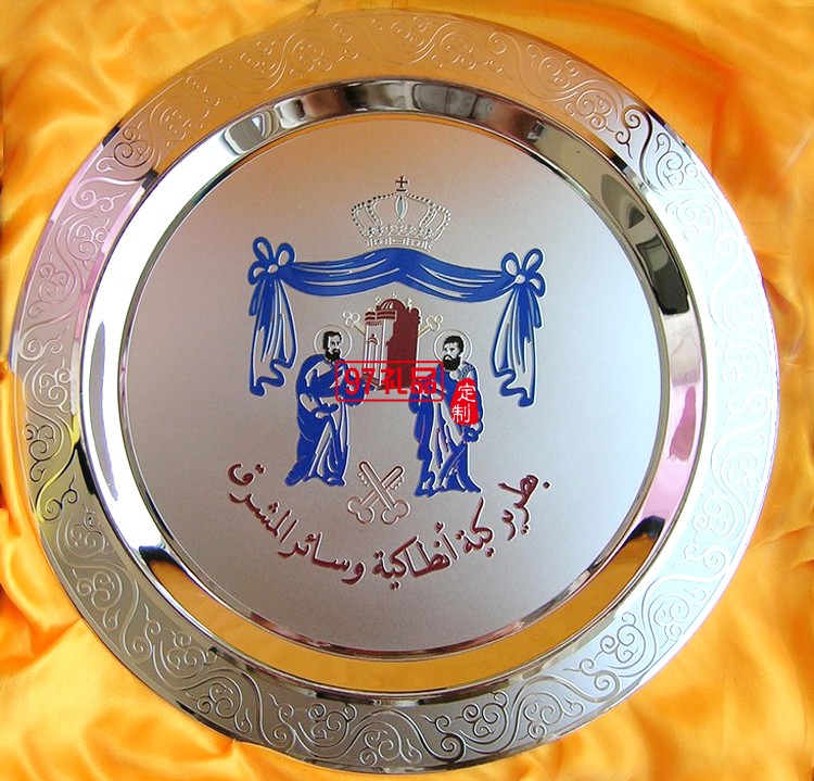 校慶禮品紀念 政府金屬圓盤定制 北京大學定制案例