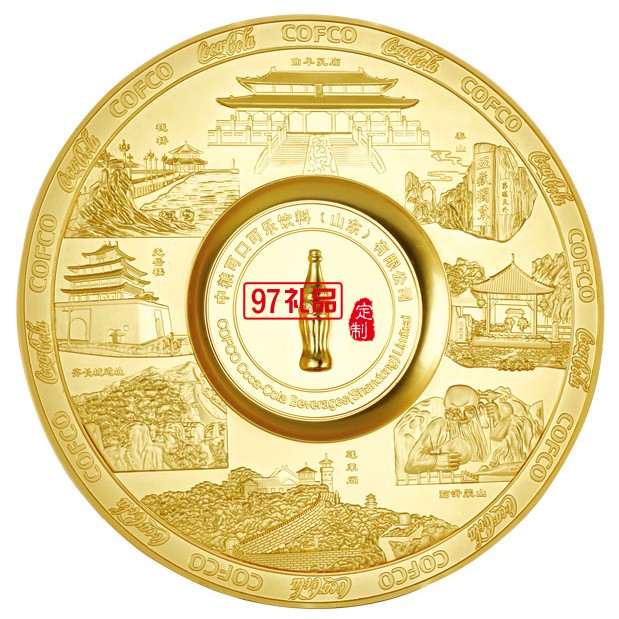 校慶禮品紀念 政府金屬圓盤定制 北京大學定制案例