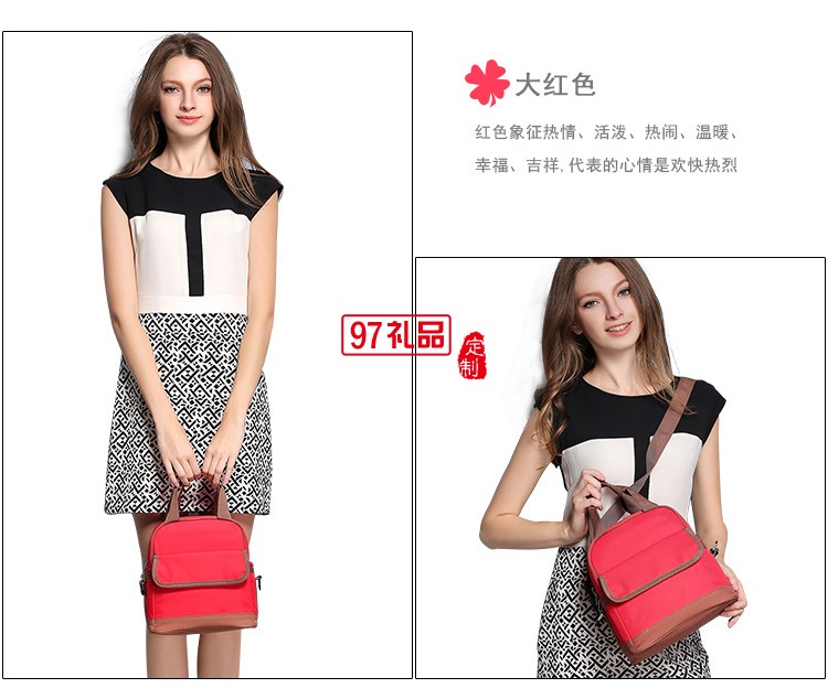 雙層加厚干濕分離冰包便當(dāng)包野餐包保溫包