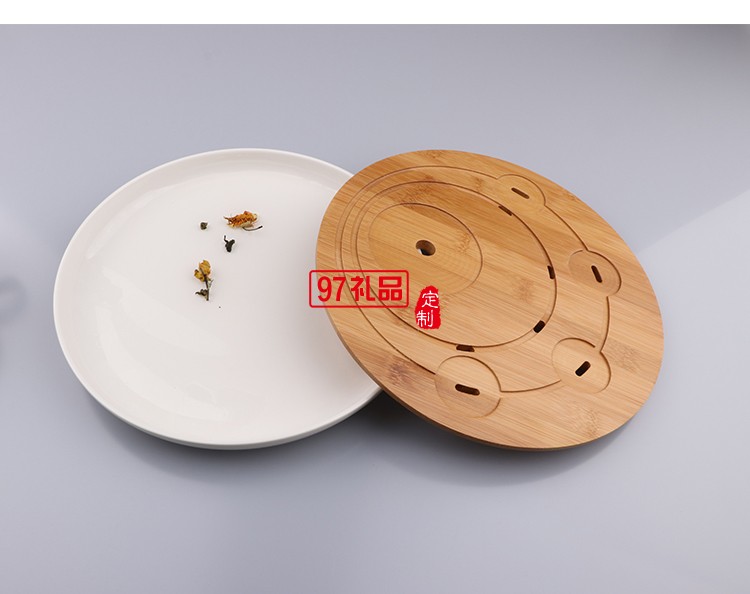 都市風(fēng)螺紋茶具套裝 商務(wù)茶具套裝帶茶盤(pán) 定制logo