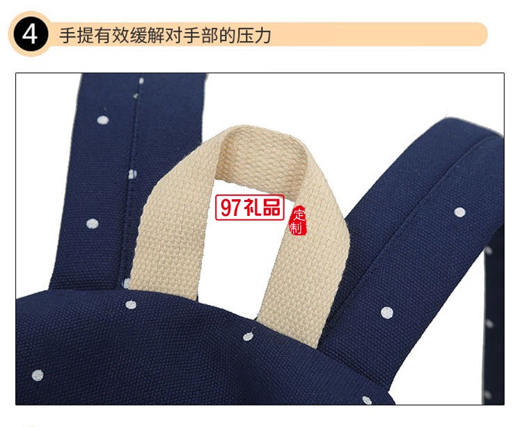 文藝范雙肩帆布背包_校園禮品可愛(ài)學(xué)生書(shū)包_可印制logo