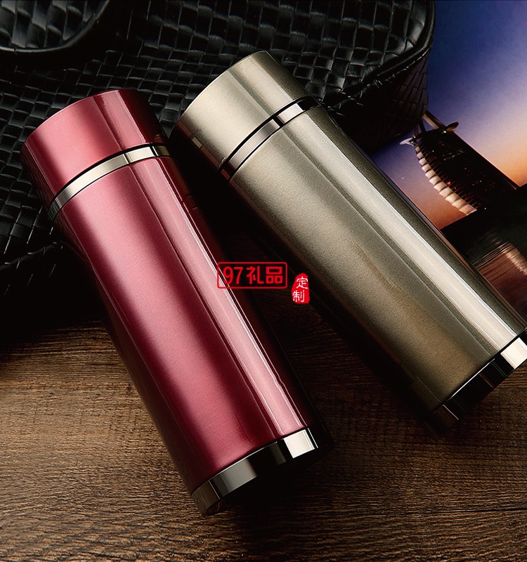 真空不銹鋼保溫杯_商務禮品杯_雙層真空結構可印logo