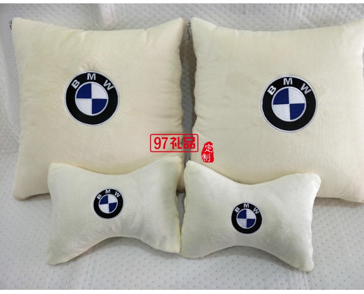 汽車(chē)行業(yè)定制案例  汽車(chē)抱枕四件套  可定制LOGO