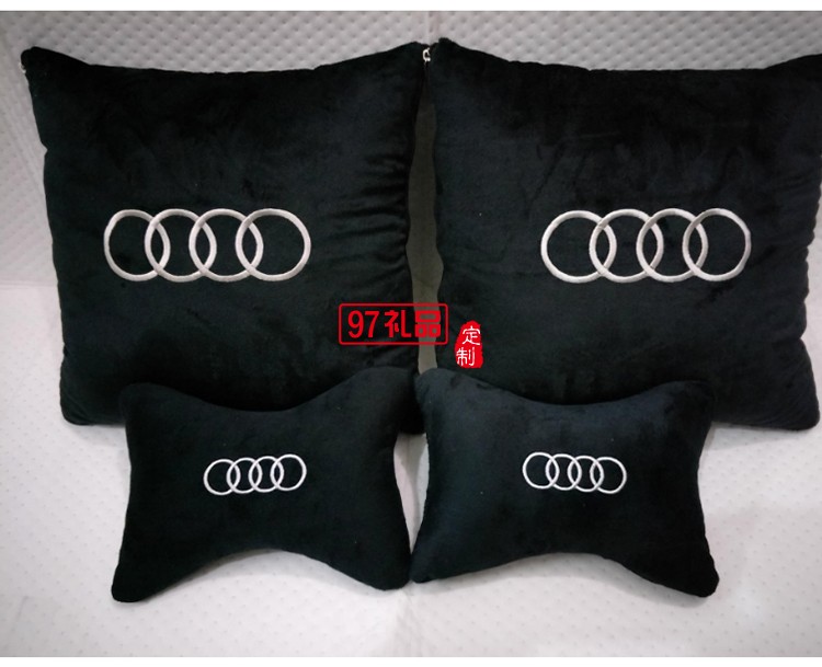 汽車(chē)行業(yè)定制案例  汽車(chē)抱枕四件套  可定制LOGO