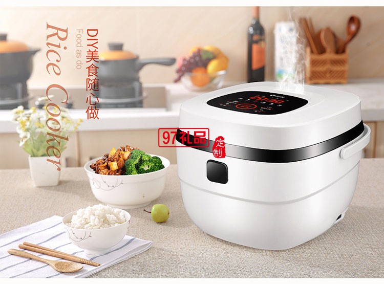 新款智能電飯煲5L多功能帶預約方煲會銷禮品