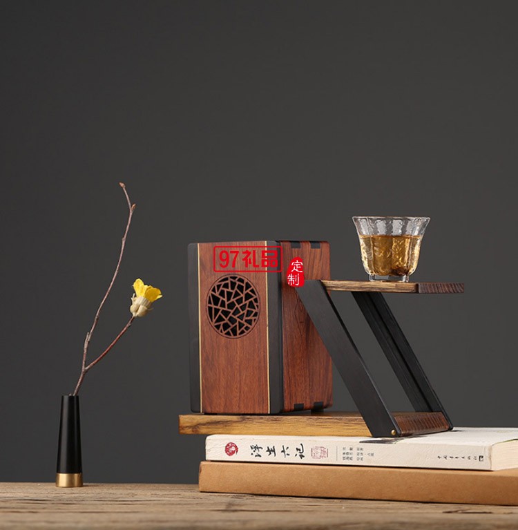 紅木香薰書房客廳辦公室擺件 音響式音樂(lè)香爐 可定制logo