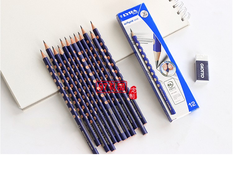 洞洞鉛筆矯正握姿小學生三角形桿2B無毒鉛筆  