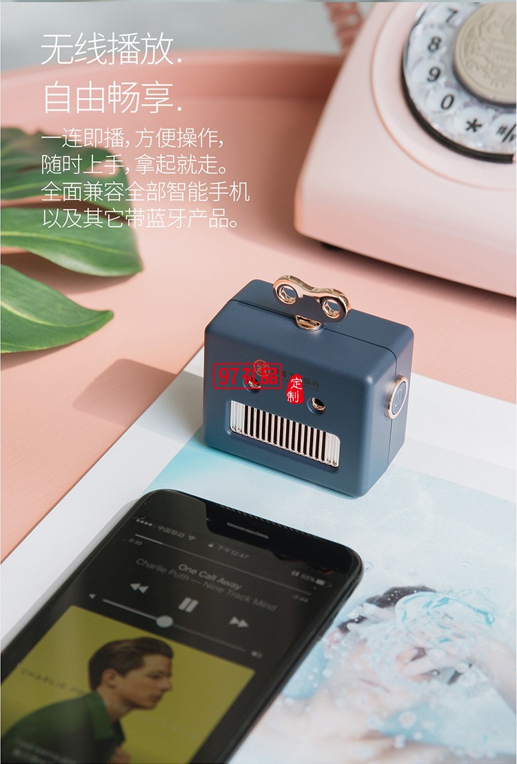 金湯定制藍(lán)牙音響戶外無(wú)線迷你可愛便攜重低音炮小米手機(jī)音箱