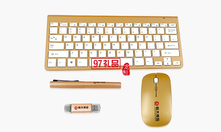 企業(yè)年會定制手機(jī)U盤筆鼠標(biāo)實用套裝  恒大案例