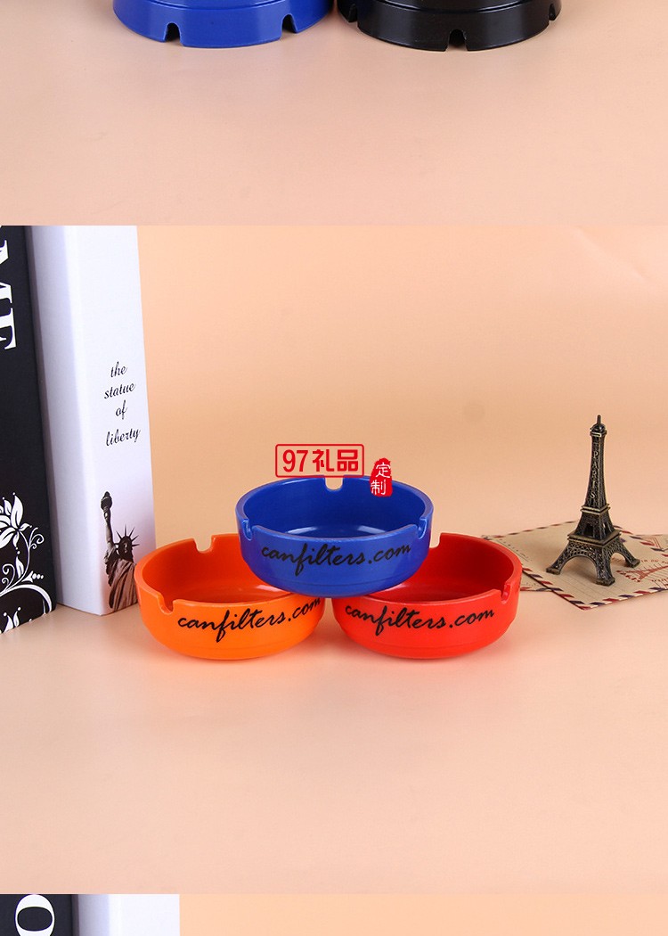 塑料煙灰缸個(gè)性煙灰缸logo定制公司促銷廣告禮品