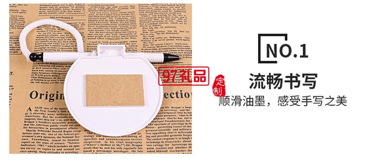 辦公廣告臺筆固定簽字筆吧臺筆銀行前臺筆定制公司廣告禮品