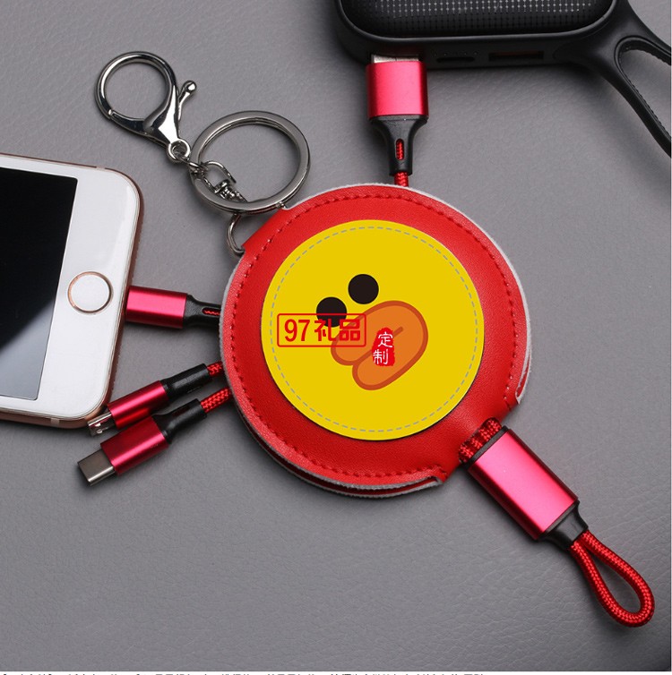 爆款一拖三數(shù)據(jù)線適用蘋(píng)果安卓type-c手機(jī)