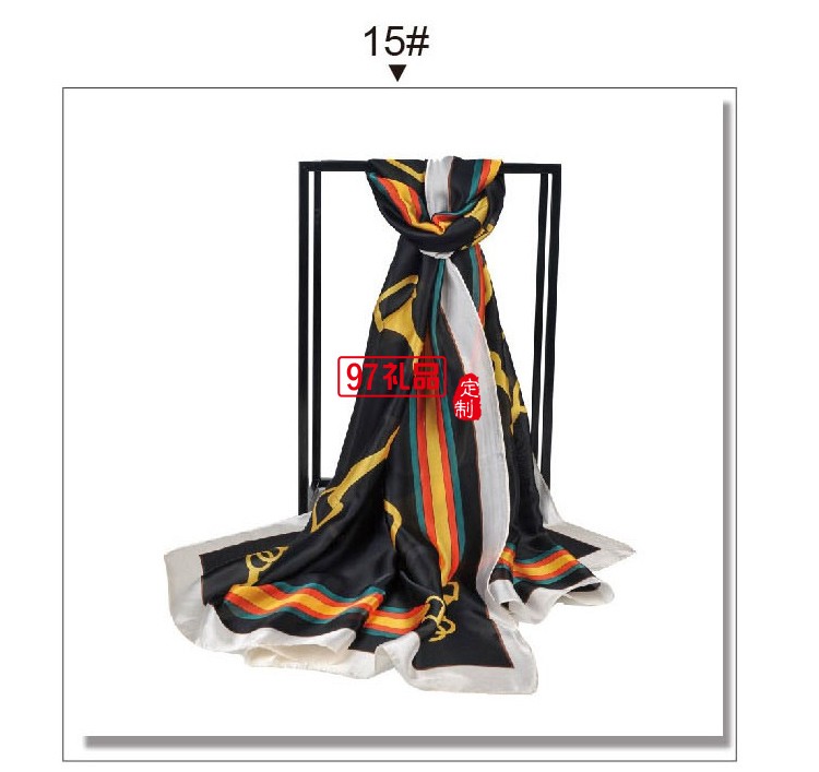 花韻絲緞長(zhǎng)巾