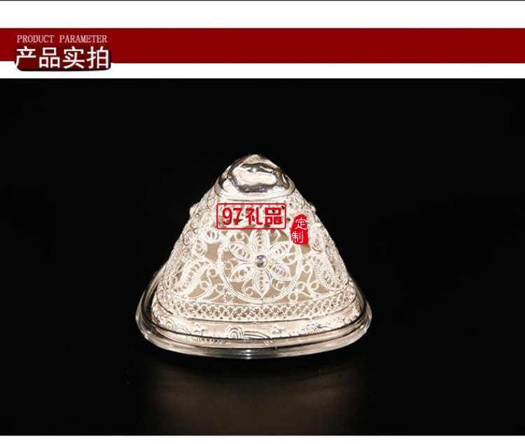 端午節(jié)送禮龍舟禮盒精美純銀999花絲鏤空粽子銀粽香龍情開(kāi)模定制LOGO