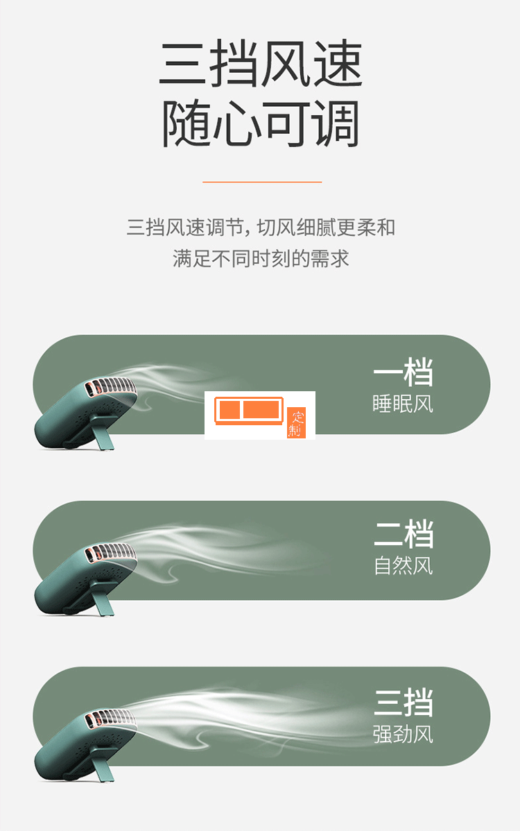 創(chuàng)意掛脖風扇懶人usb迷你手持桌面靜音掛腰風扇