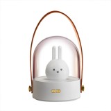 創(chuàng)意小兔子創(chuàng)意禮品手提燈萌寵led音樂藍(lán)牙八音盒3d小夜燈
