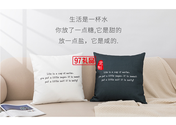 沙發(fā)床頭辦公室午睡枕靠墊廣告抱活動(dòng)小禮品定制