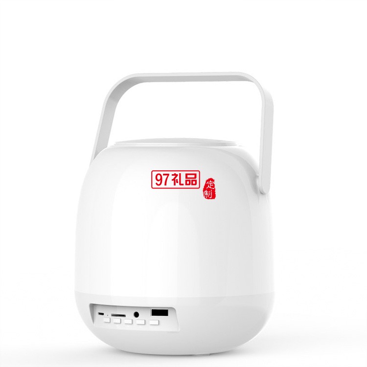 新款七彩燈藍牙音箱炫彩閃光發(fā)光家用夜燈床頭燈迷你低音炮音響