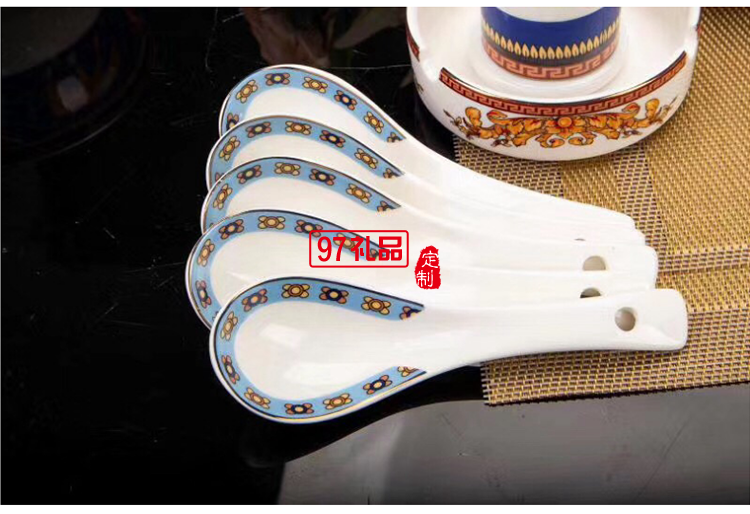 愛(ài)馬HERME白馬圖高檔骨瓷餐具28頭套裝禮盒碗盤(pán)碟瓷器歐式奢華