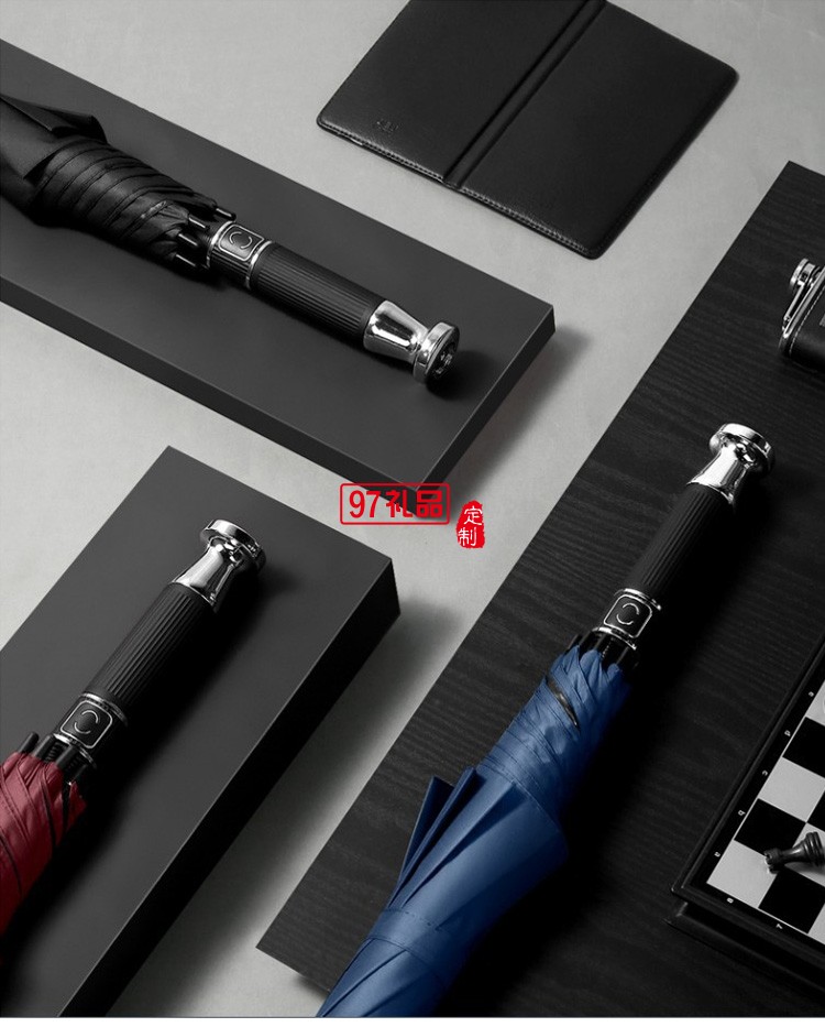 廣告?zhèn)汩L(zhǎng)柄傘定做雨傘印字直柄車(chē)標(biāo)黑膠加大高爾夫傘定制logo廠(chǎng)家