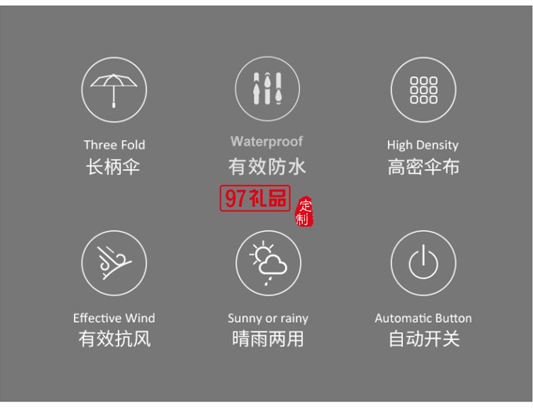 廣告?zhèn)汩L(zhǎng)柄傘定做雨傘印字直柄車(chē)標(biāo)黑膠加大高爾夫傘定制logo廠(chǎng)家