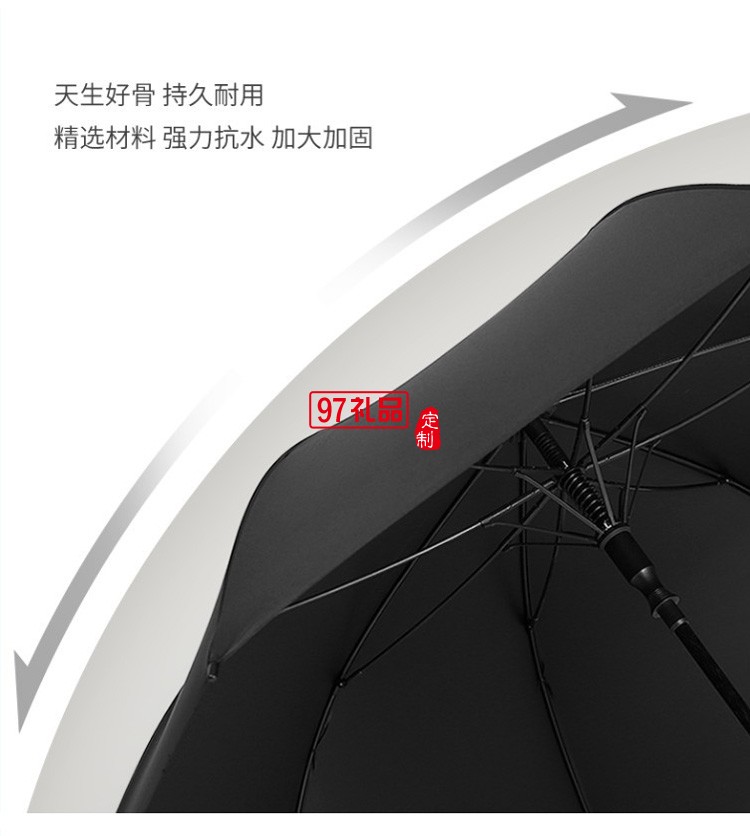 廣告?zhèn)汩L(zhǎng)柄傘定做雨傘印字直柄車(chē)標(biāo)黑膠加大高爾夫傘定制logo廠(chǎng)家
