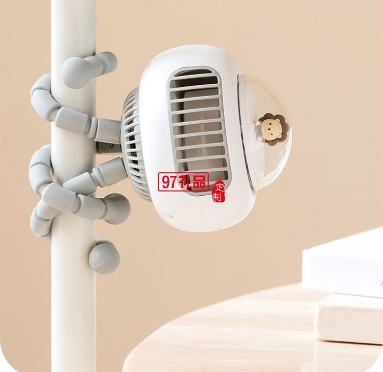 音usb桌面八爪魚(yú)手持小型充電扇