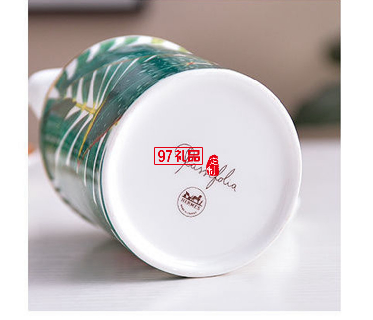 HERME愛馬歐式熱帶雨林系列15頭骨瓷餐具陶瓷盤碗勺喬遷結(jié)婚禮品