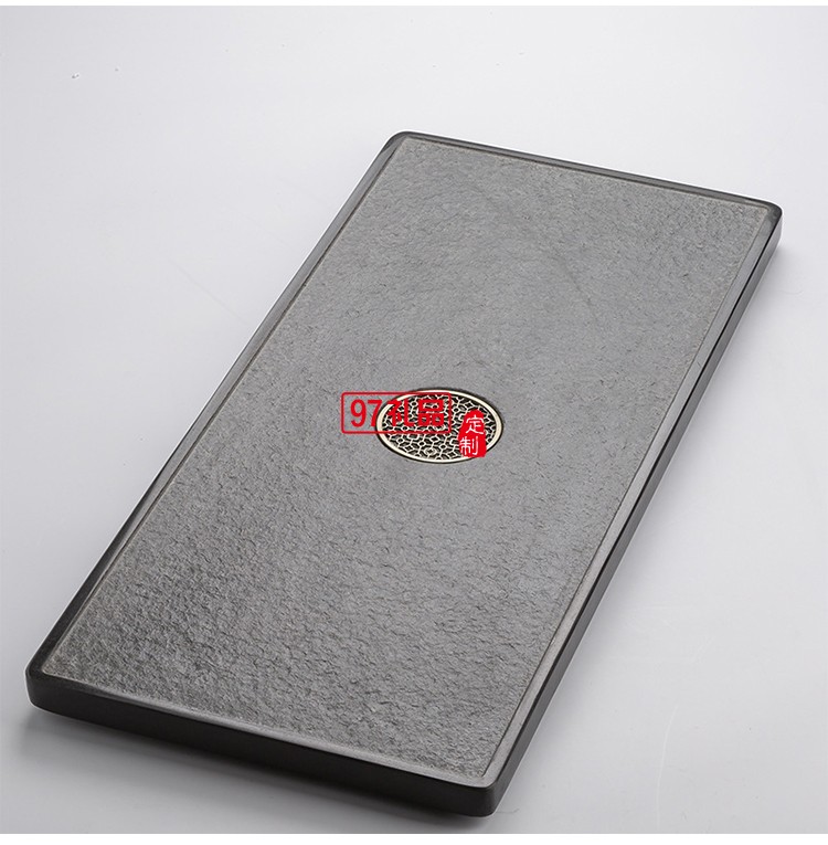 烏金石茶盤(pán)套裝 同心圓功夫茶具茶海 辦公室家用簡(jiǎn)約茶臺(tái)托盤(pán)茶具