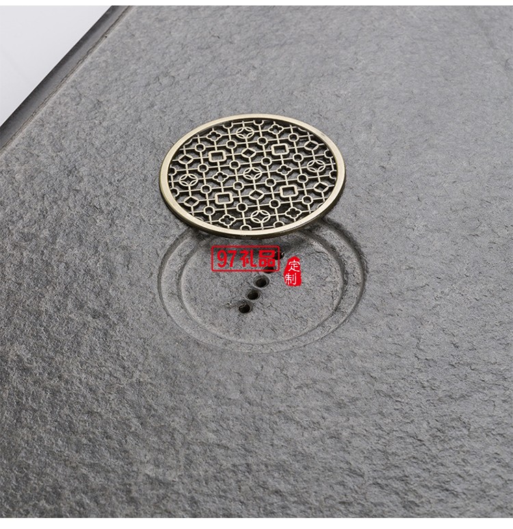 烏金石茶盤(pán)套裝 同心圓功夫茶具茶海 辦公室家用簡(jiǎn)約茶臺(tái)托盤(pán)茶具