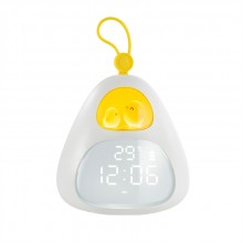usb充電床頭led小夜燈小程序兒童鬧鐘鳥巢時(shí)光鬧鐘