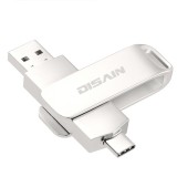 手機(jī)金屬旋轉(zhuǎn)U盤(pán) 兩用otg優(yōu)盤(pán) type-c 