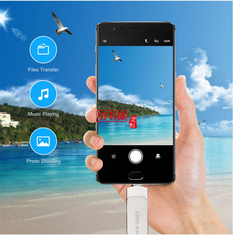 手機(jī)金屬旋轉(zhuǎn)U盤(pán) 兩用otg優(yōu)盤(pán) type-c 