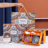 異域?qū)m廷復古風禮品餐具組合婚慶回禮可加印LOGO