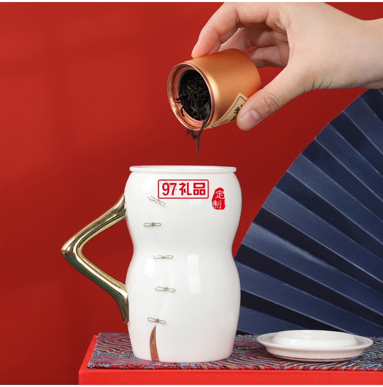 芳華 創(chuàng)意旗袍羊脂玉個人杯