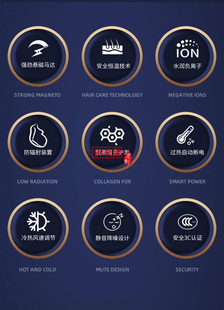 吹風機家用大功率電吹風抖音同款吹風筒