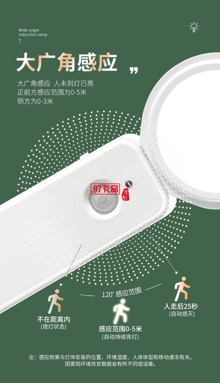 新品LED智能人體感應(yīng)燈小夜燈充電臺(tái)燈樓過(guò)道衣櫥臥室床頭燈
