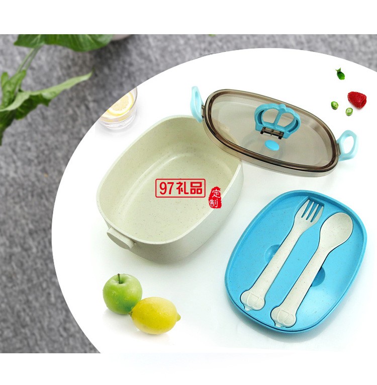 韓式三層卡扣便當盒竹纖維手提飯盒學(xué)生成人外帶餐盒