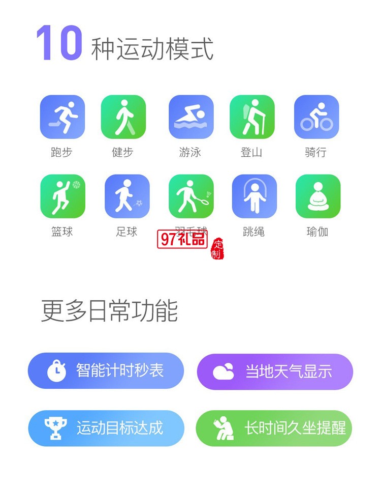 藍牙手環(huán)1.47高清血壓血氧心率計步運動生理周期智能手環(huán)