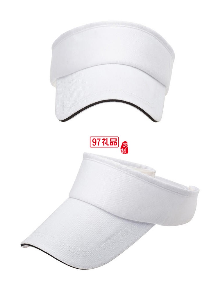 定制廣告帽 空頂帽 遮陽(yáng)帽團(tuán)隊(duì)春游活動(dòng)定制鴨舌帽