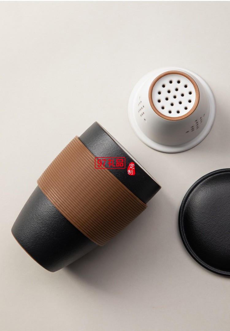 泡茶杯帶蓋過濾網(wǎng)禮盒套裝日式簡約辦公室送同事