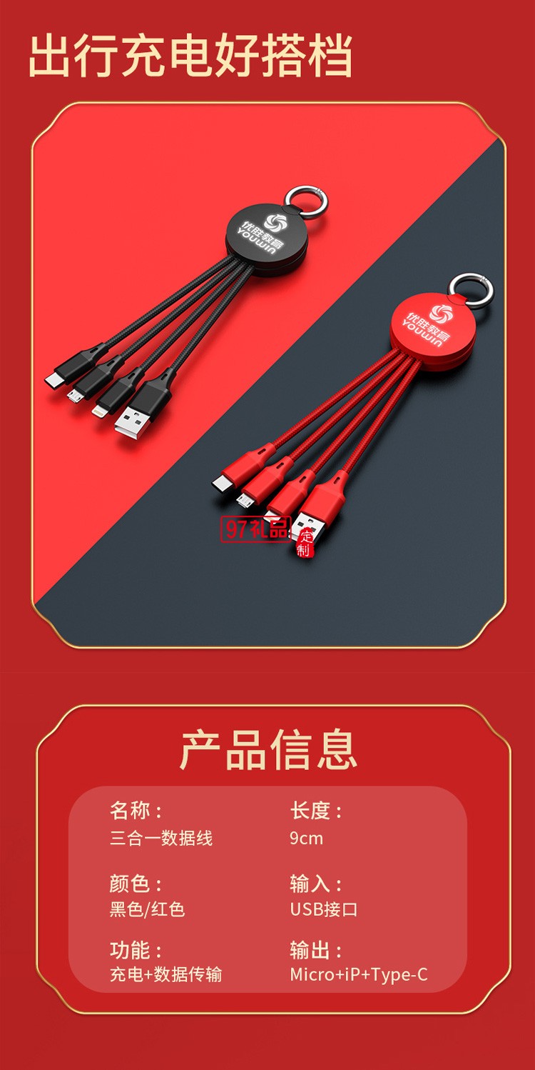 移動電源、U盤、三合一數(shù)據(jù)線商務(wù)套裝公司廣告禮品定制