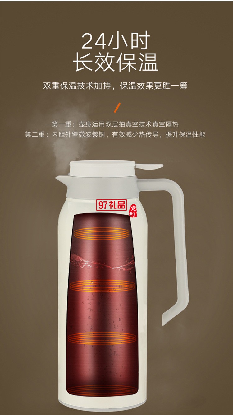 銹鋼運(yùn)動旅行壺真空壺家用1.5L雙層保溫杯保冷鴨嘴壺咖啡壺刻字