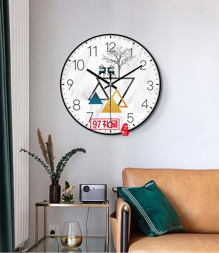 家居簡(jiǎn)約北歐靜音掛鐘創(chuàng)意 裝飾墻面